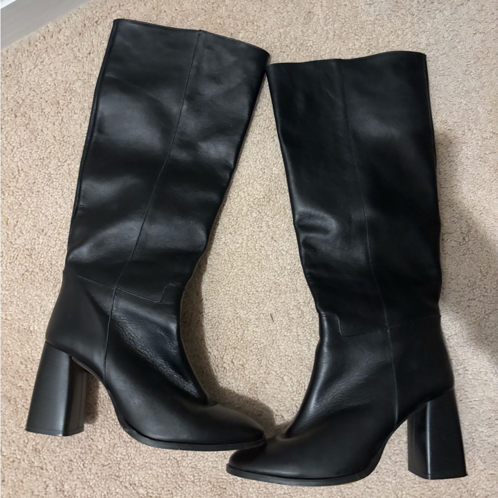 Angel Alarcón Jana Leather Knee High Boots